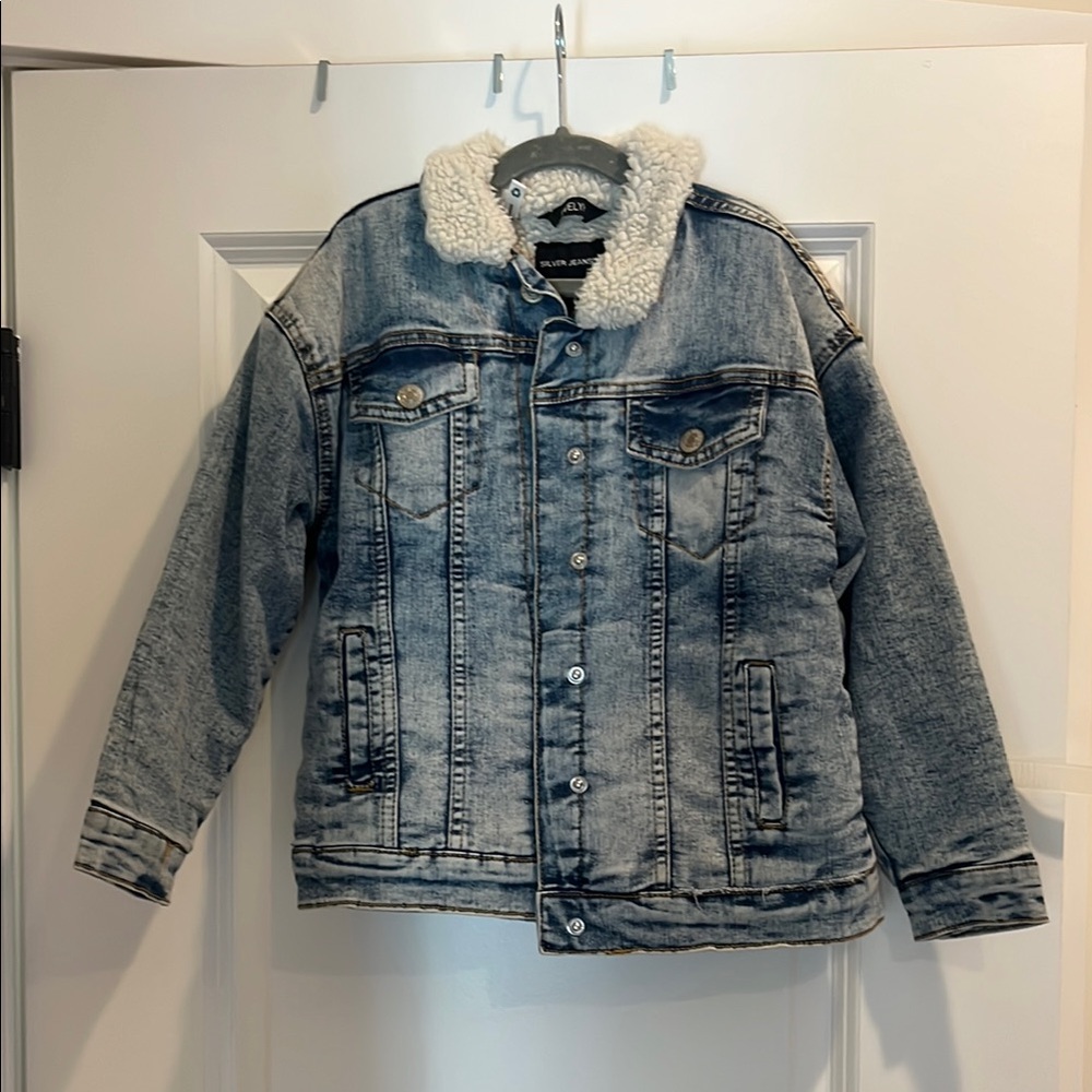 Silver Jeans Co. Sherpa-Lined Jacket